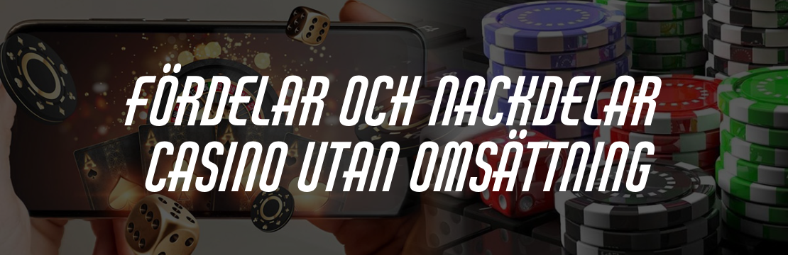 casino bonus utan omsättningskrav
